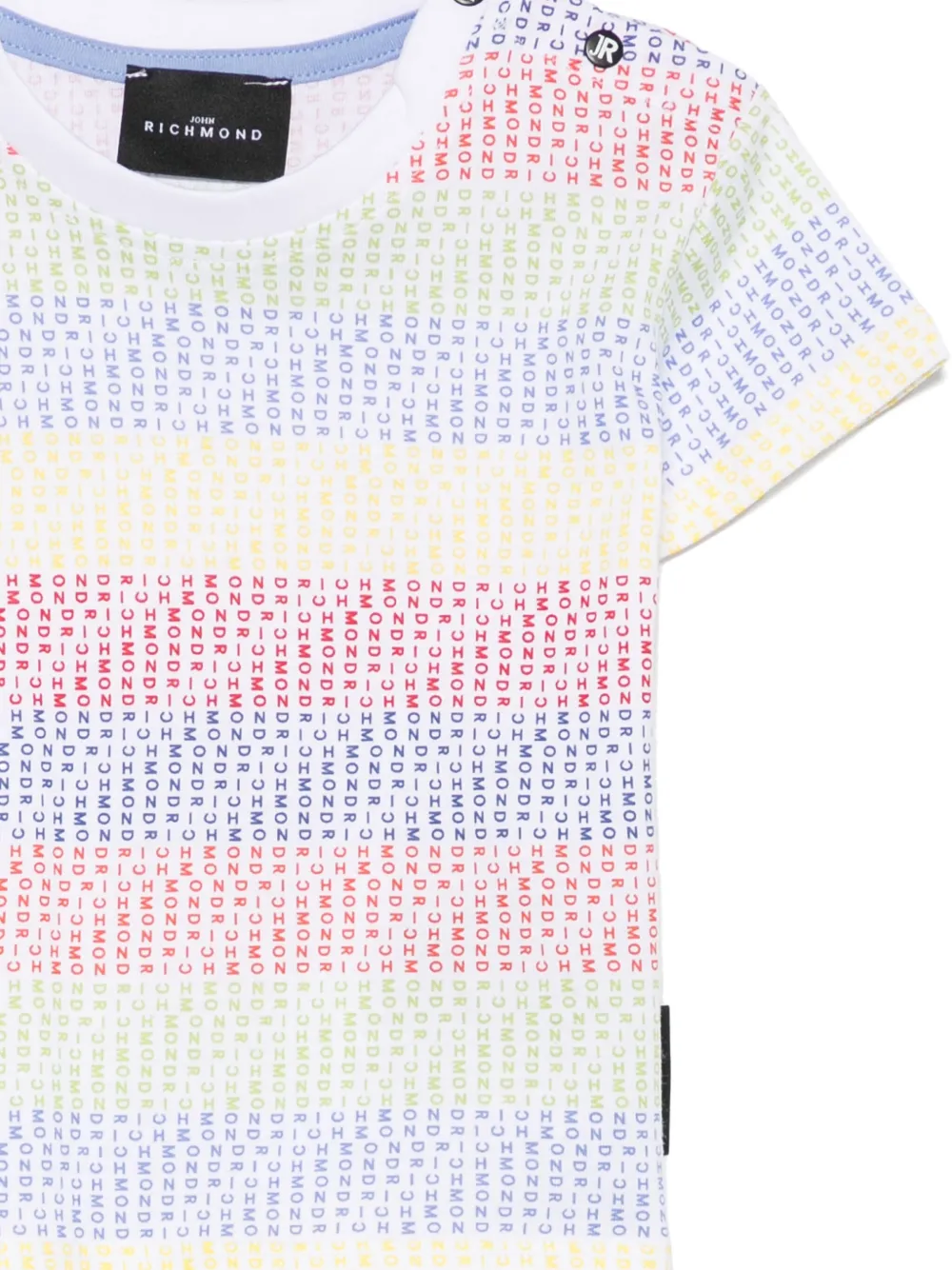 John Richmond Junior T-shirt met logoprint Wit
