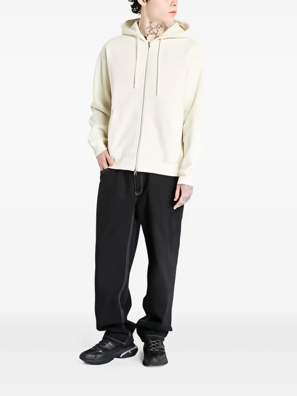 dime Hoodie met rits Beige
