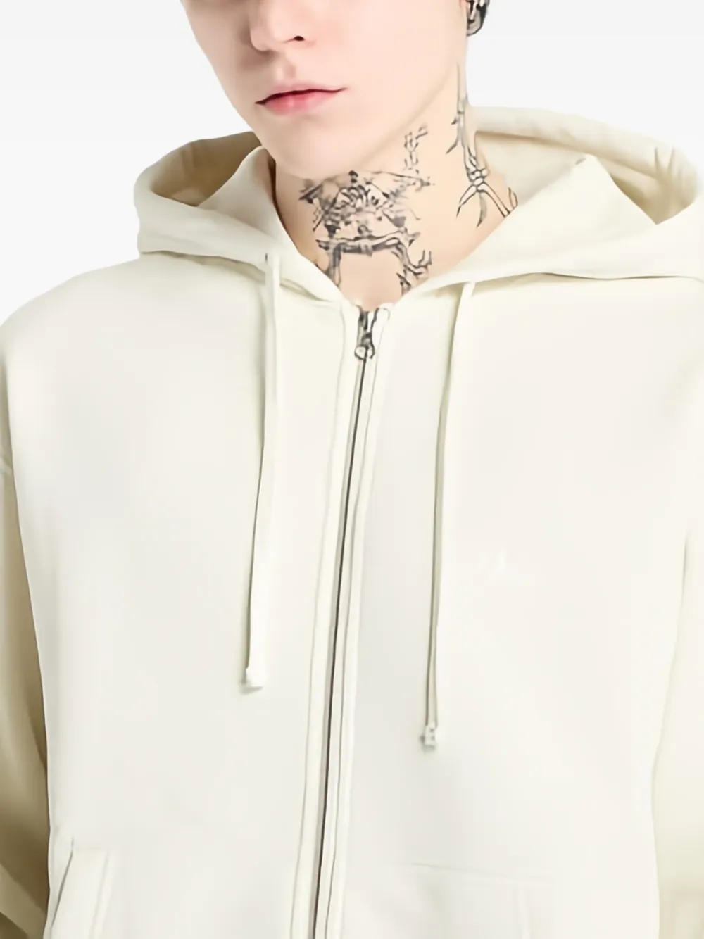 dime Hoodie met rits Beige