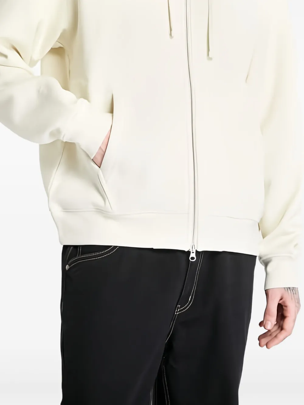 dime Hoodie met rits Beige