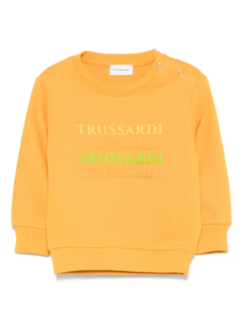 TRUSSARDI JUNIOR rubberised-logo sweatshirt