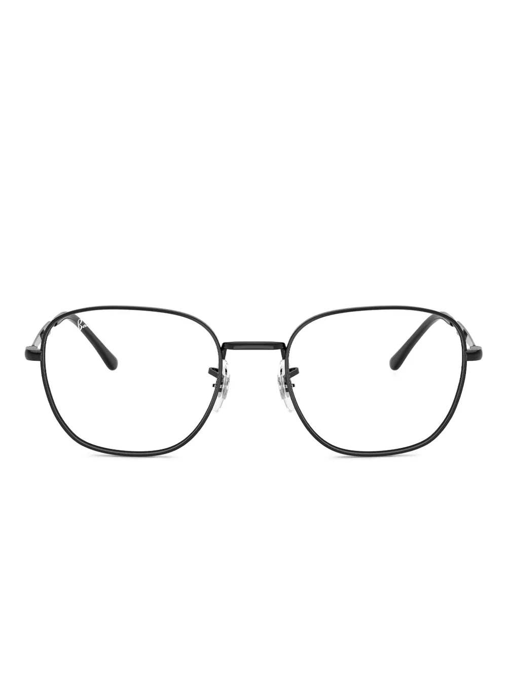 Ray-Ban Bril met metalen rechthoekig montuur Zwart