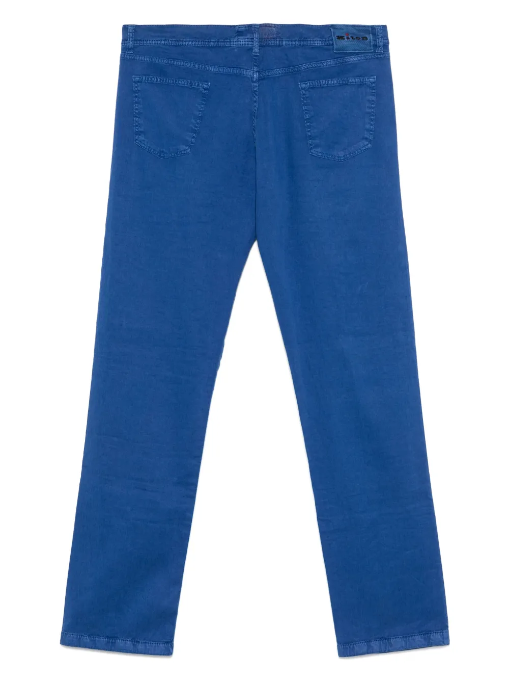Kiton logo-patch trousers | Regular-Fit & Straight Leg Pants | Image 2