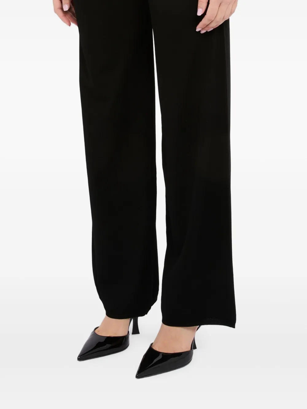 Kangra wide-leg trousers - Zwart