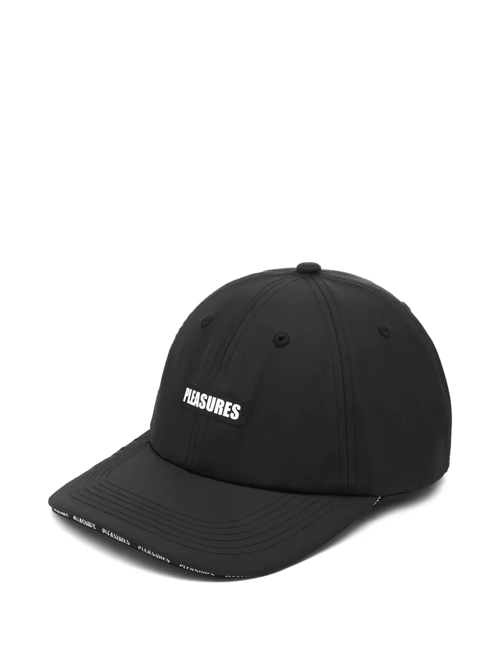 Pleasures Pet met geborduurd logo Zwart