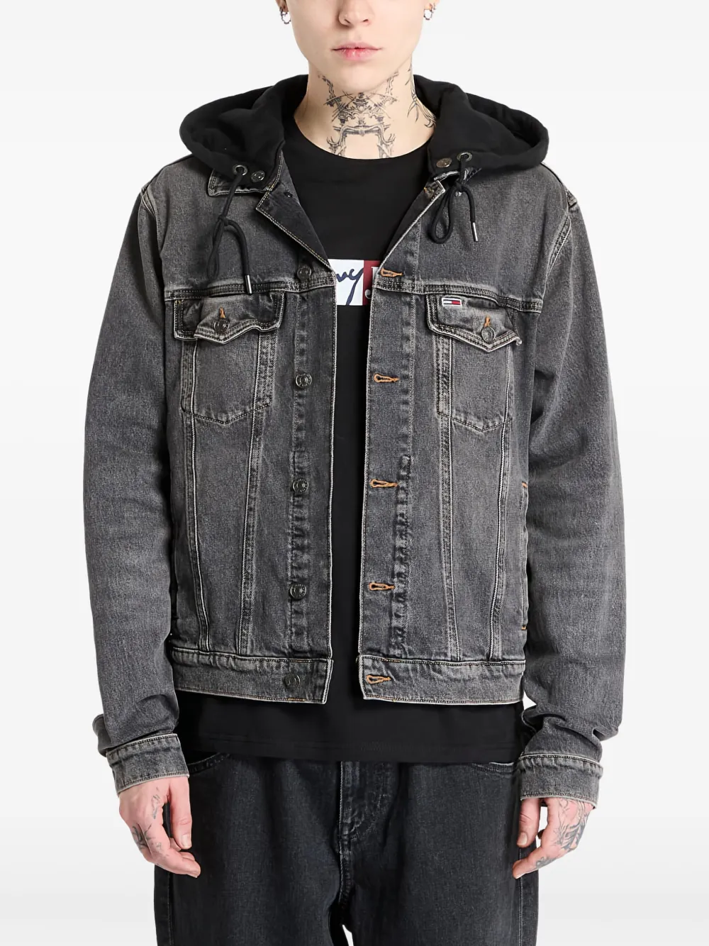 Tommy Jeans Ryan Regular Trucker denim jacket | Black | Image 1