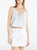 Tommy Jeans tie-front cropped top - Blue