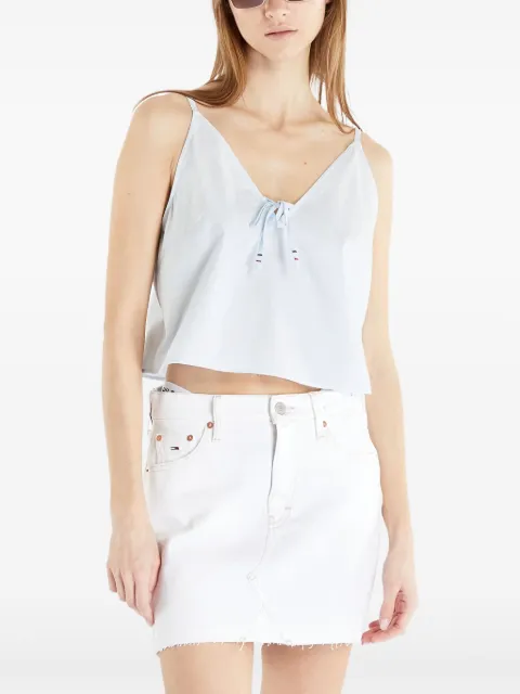 Tommy Jeans tie-front cropped top