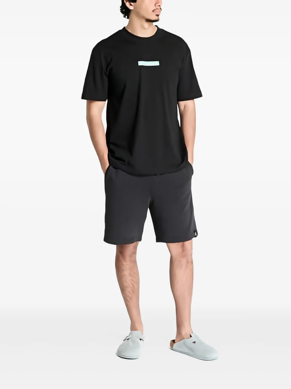 Calvin Klein Shorts met geverfd effect - Zwart