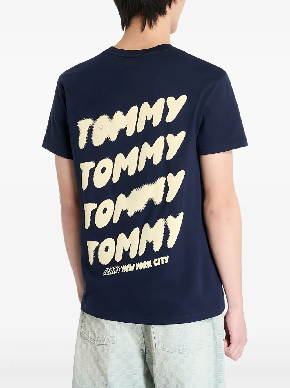 Tommy Jeans Graphic-print T-shirt In Blue