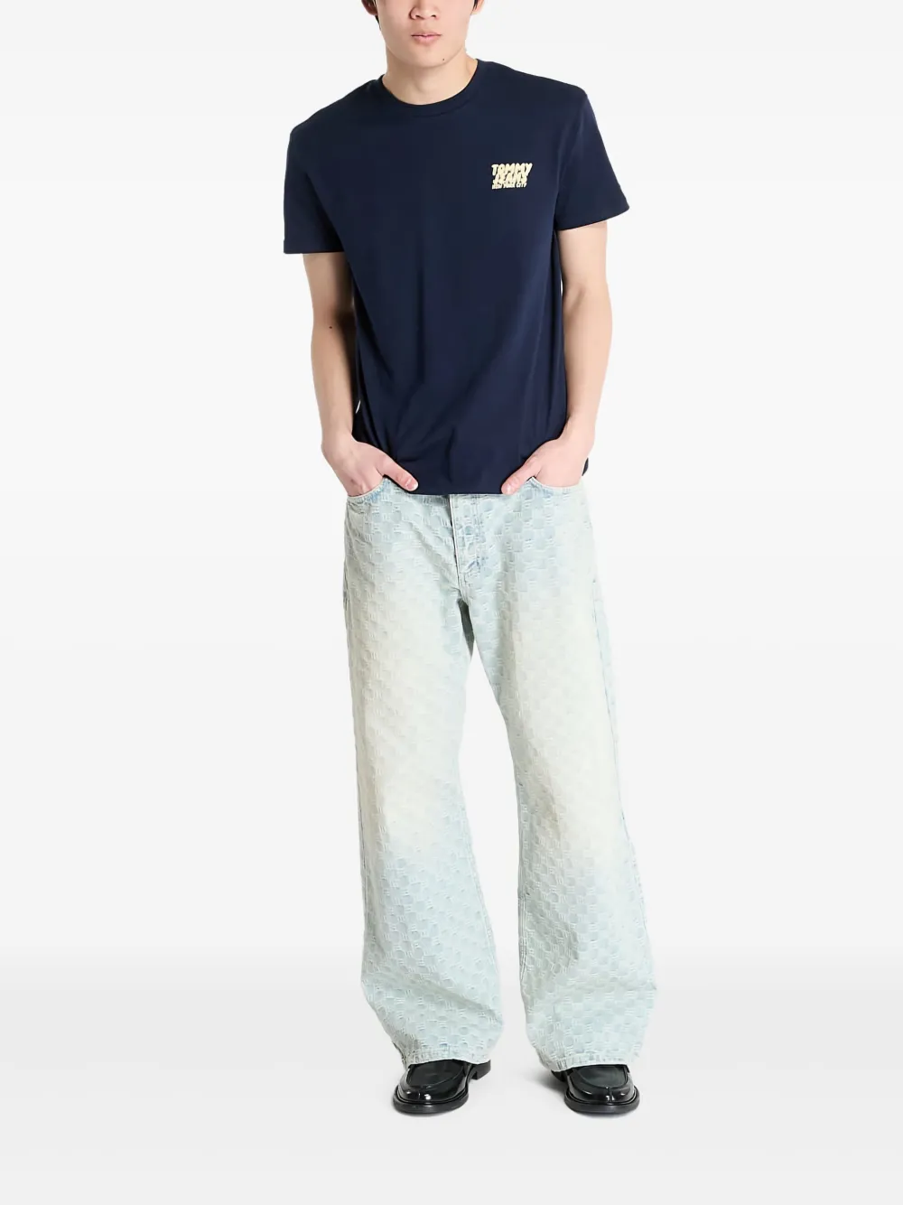 Tommy Jeans Graphic-print T-shirt In Blue