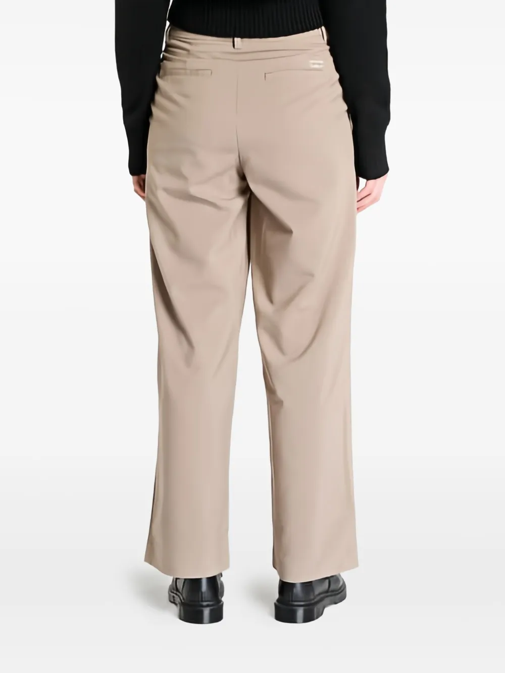 Calvin Klein Broek met geplooid detail Beige