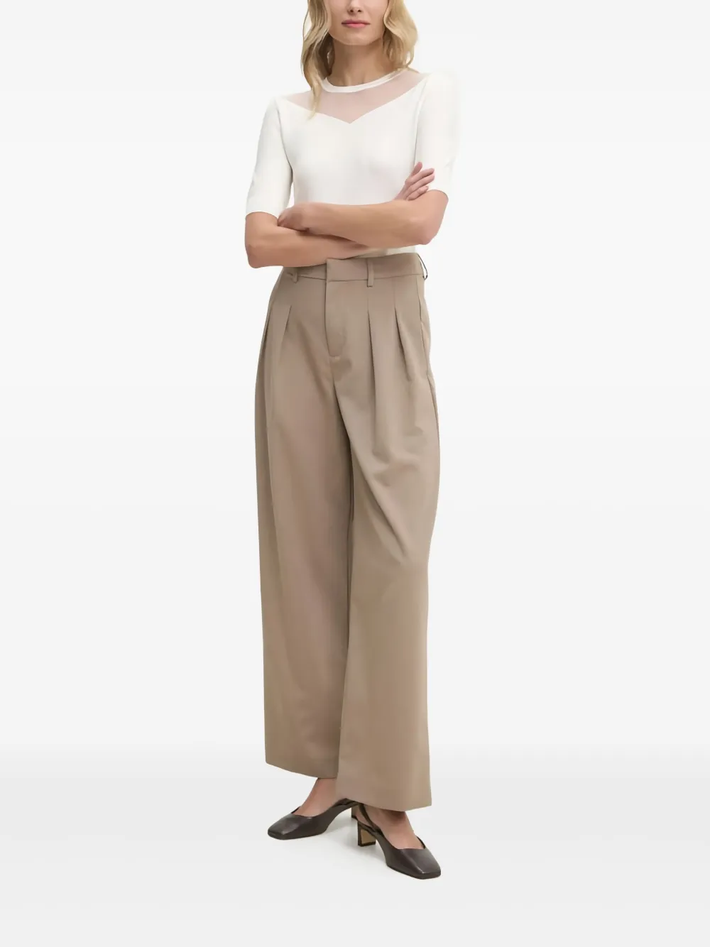 Calvin Klein pleat-detailing trousers | Straight-Leg Pants | Image 2