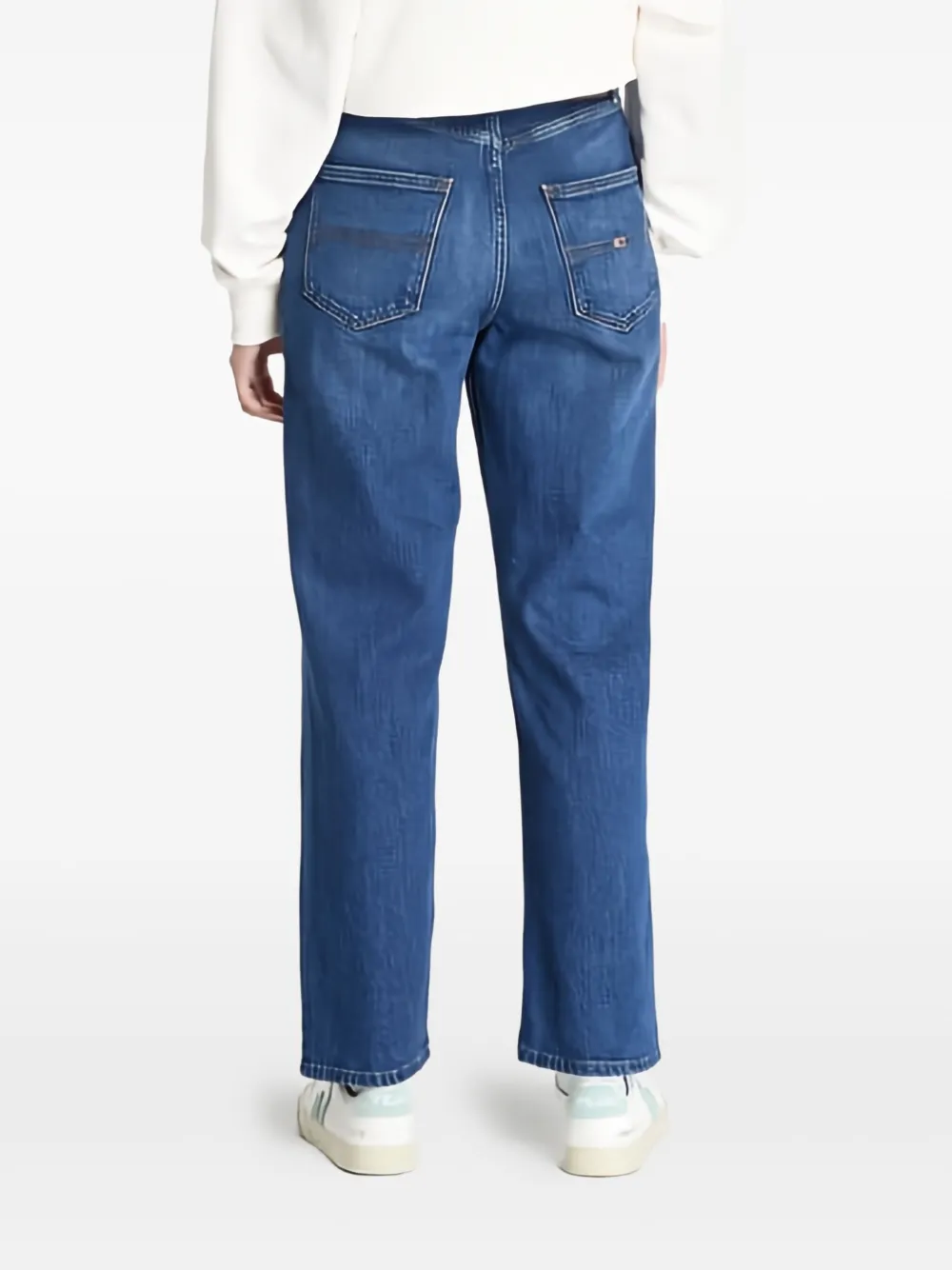 Tommy Jeans Layla high-waist straight jeans Blauw