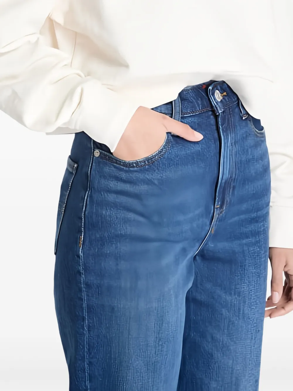 Tommy Jeans Layla high-waist straight jeans Blauw