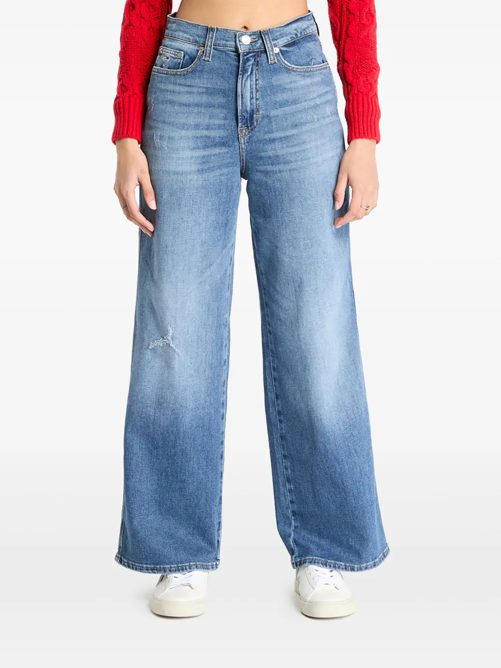 Claire high-rise wide-leg jeans