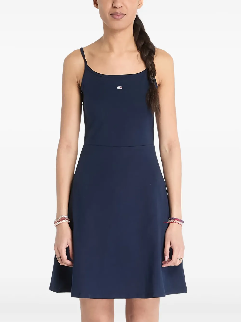 Tommy Jeans Essential Strap Mini Dress In Blue