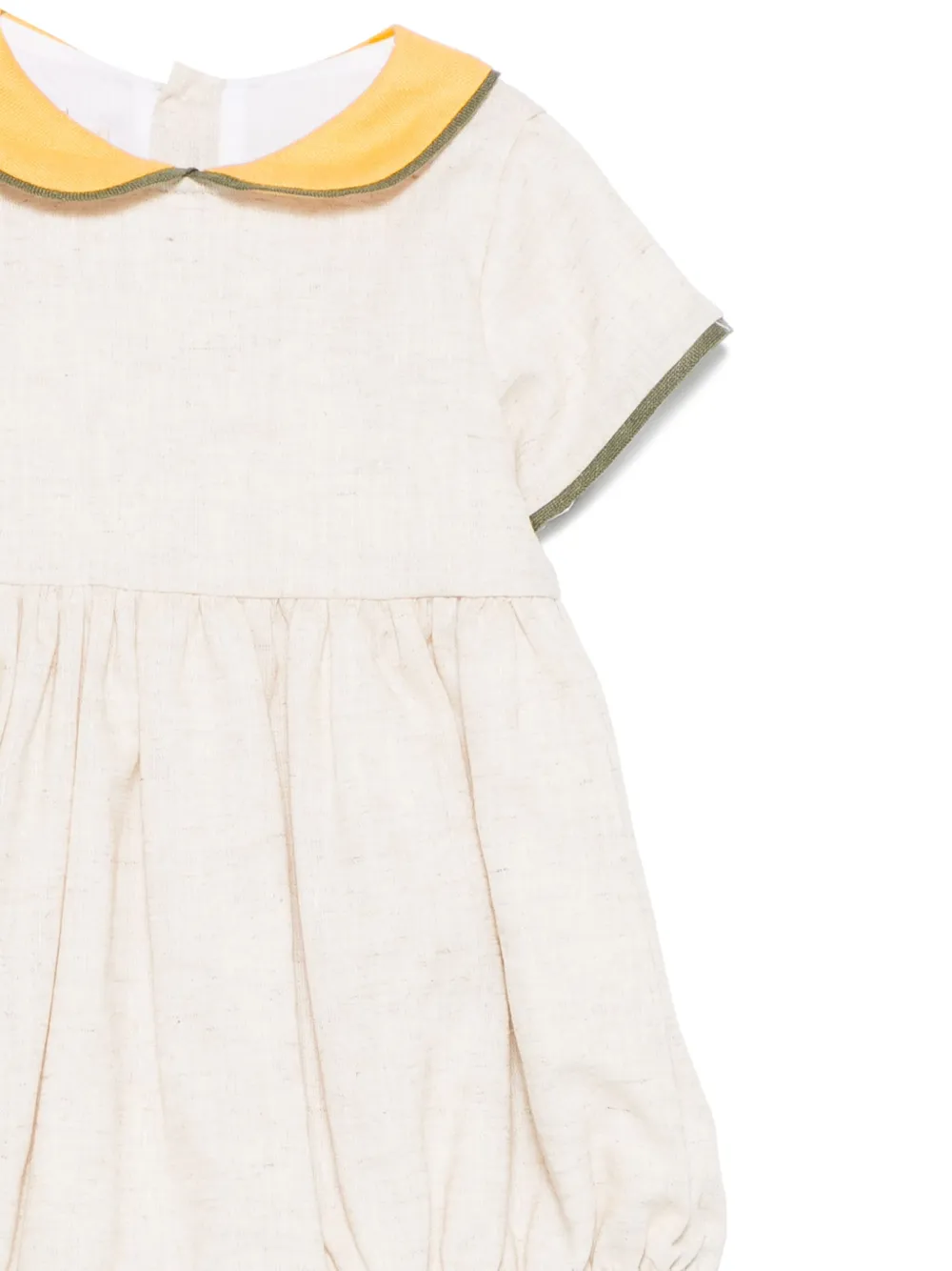 La Stupenderia Babypakje met contrasterende kraag Beige