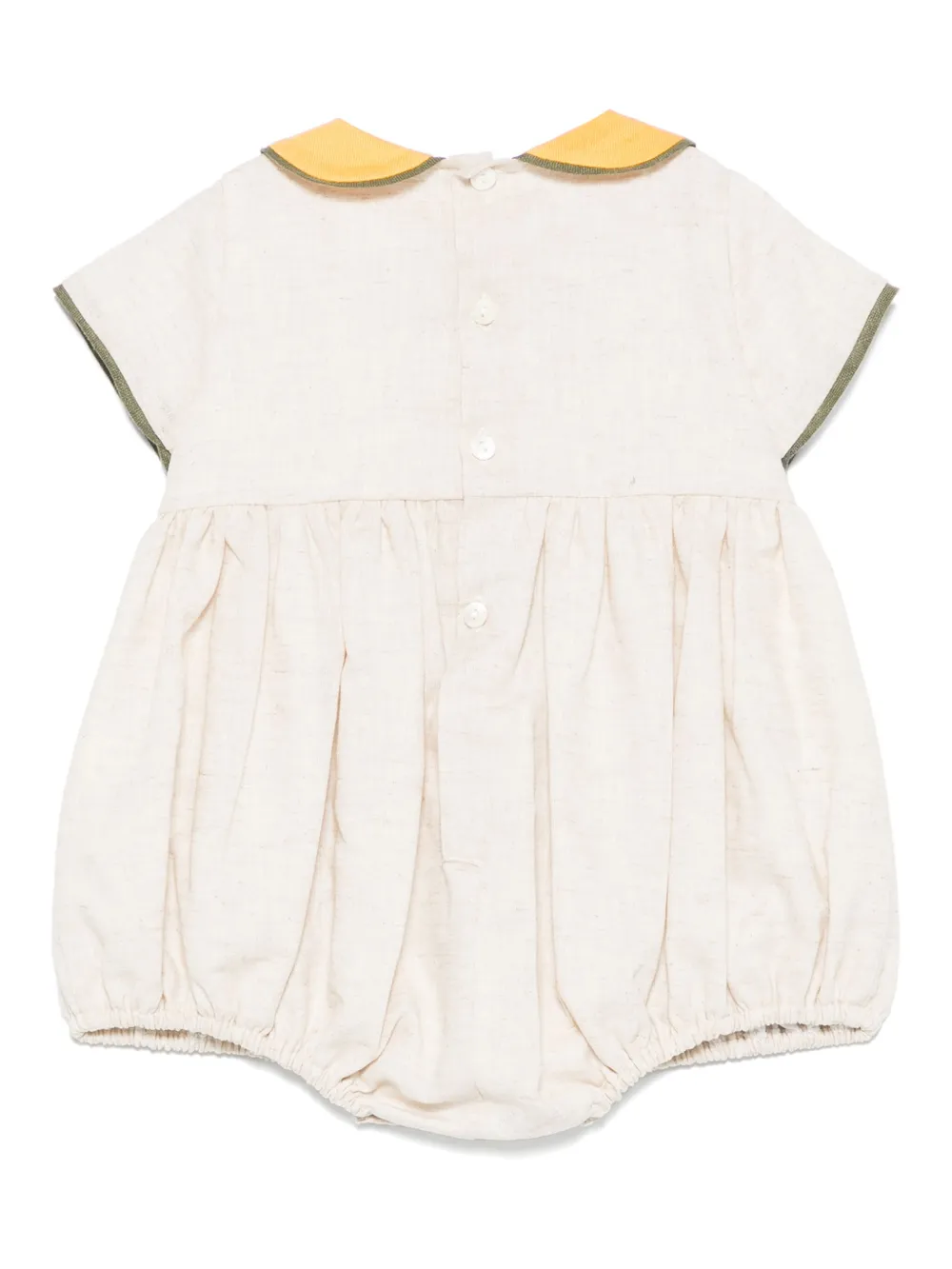 La Stupenderia Babypakje met contrasterende kraag Beige
