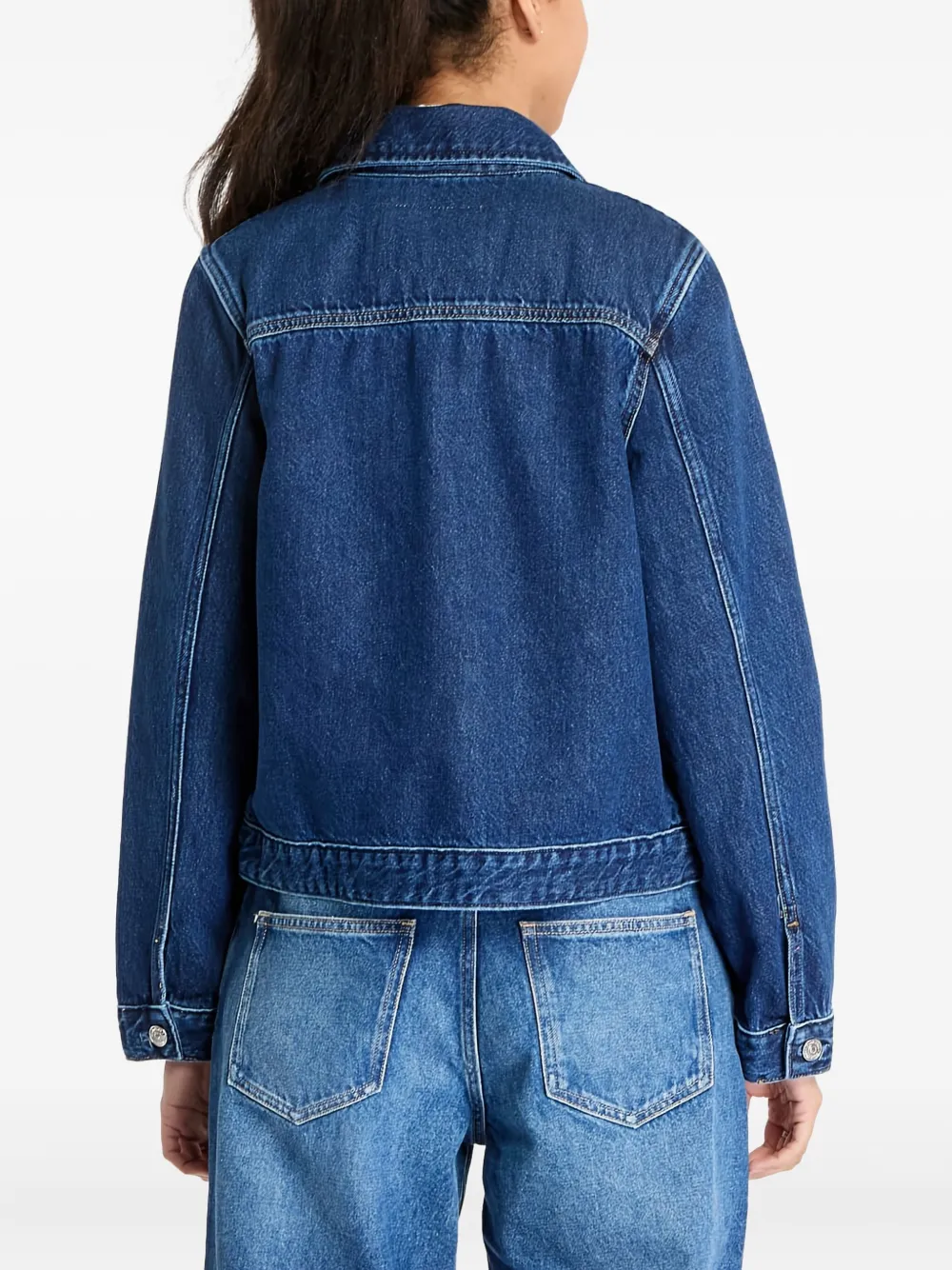 Calvin Klein Jeans Est.1978 Zip-up Denim Jacket In Blue
