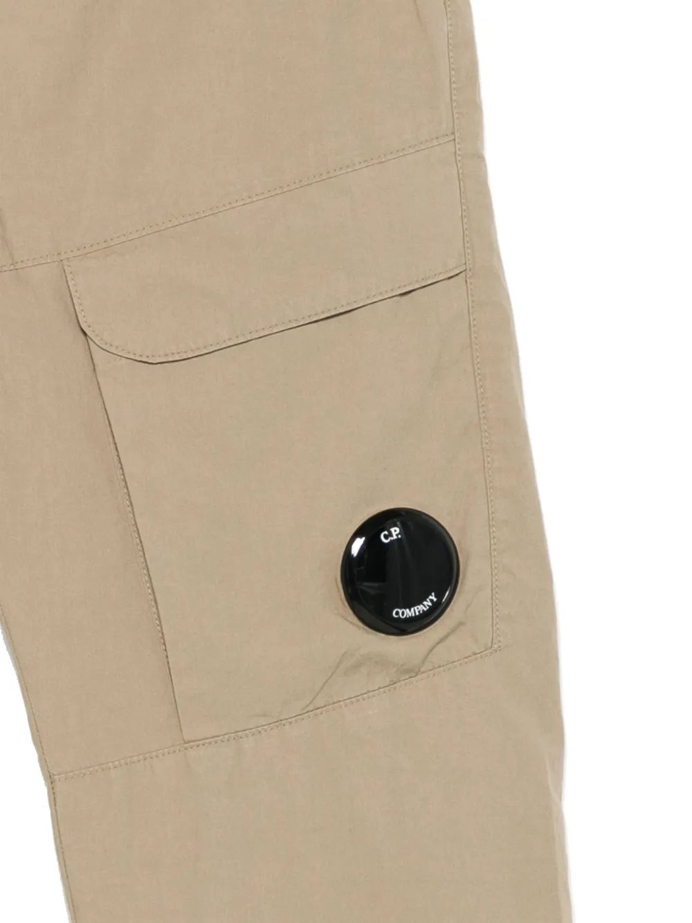 Shop C.p. Company Poplin Trousers In Brown