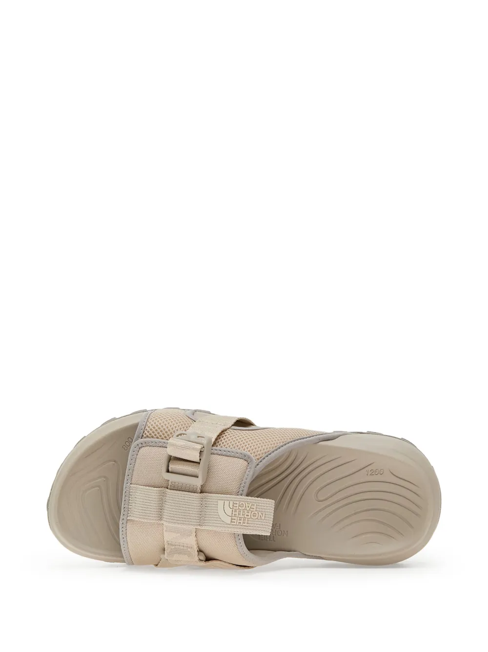 The North Face logo print slides Neutrals