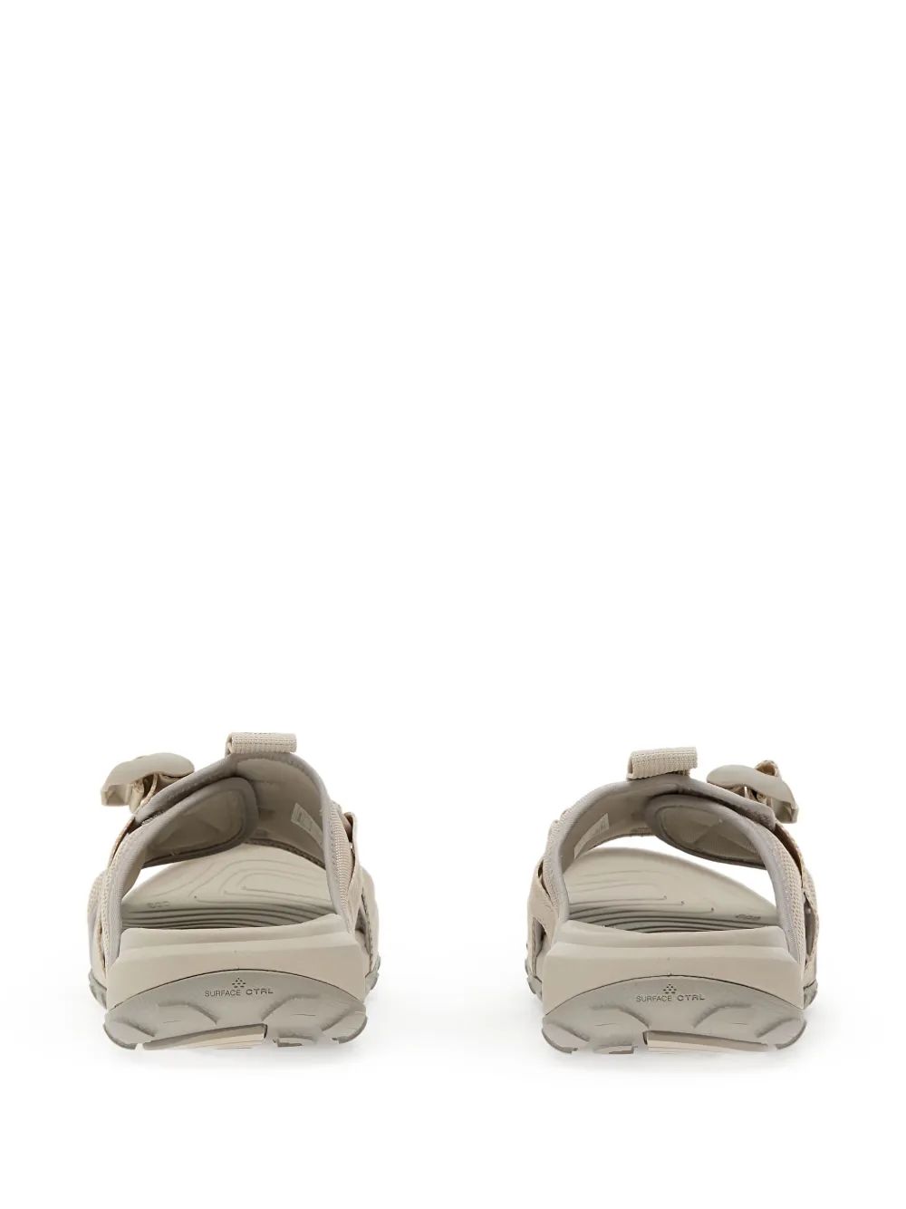 The North Face logo print slides Neutrals