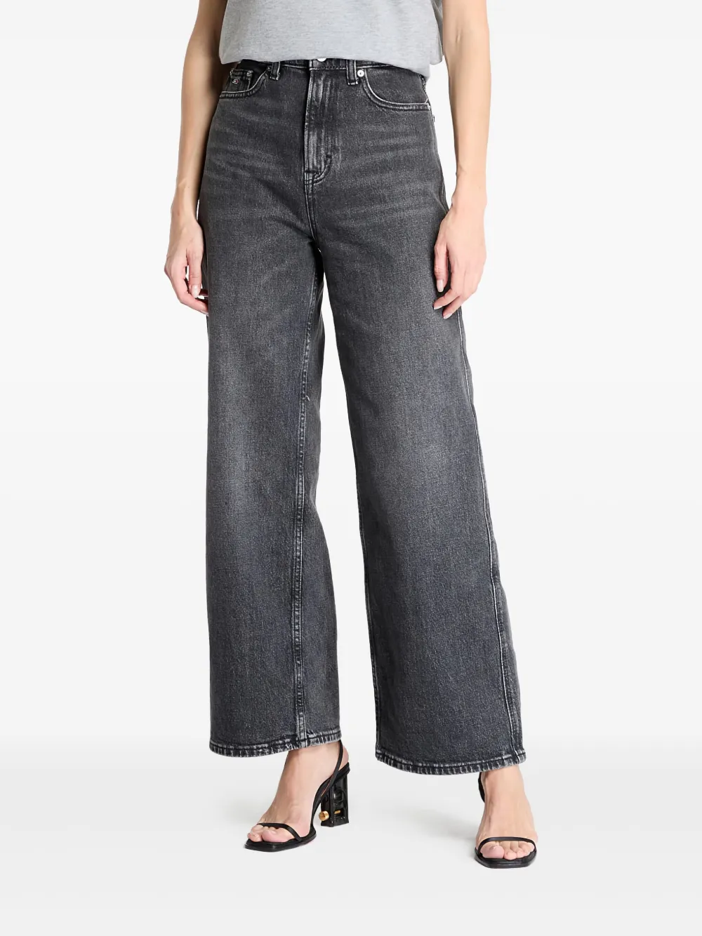 Claire high-rise wide-leg jeans