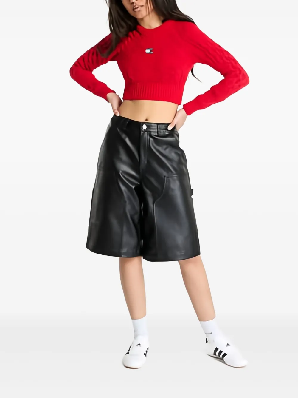 Tommy Jeans Kabelgebreide trui Rood