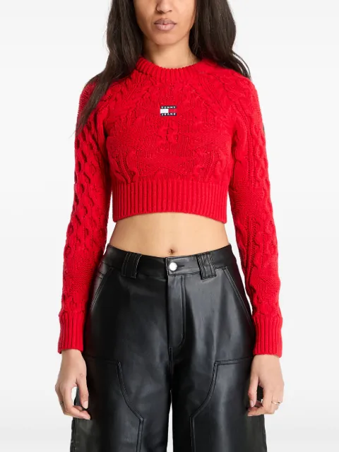 Tommy Jeans cable-knit jumper