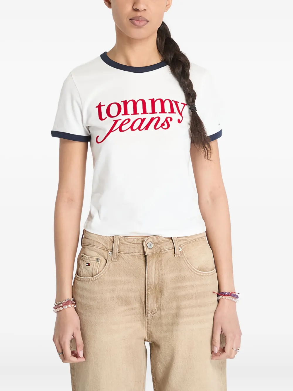 Tommy Jeans T-shirt con logo - Bianco