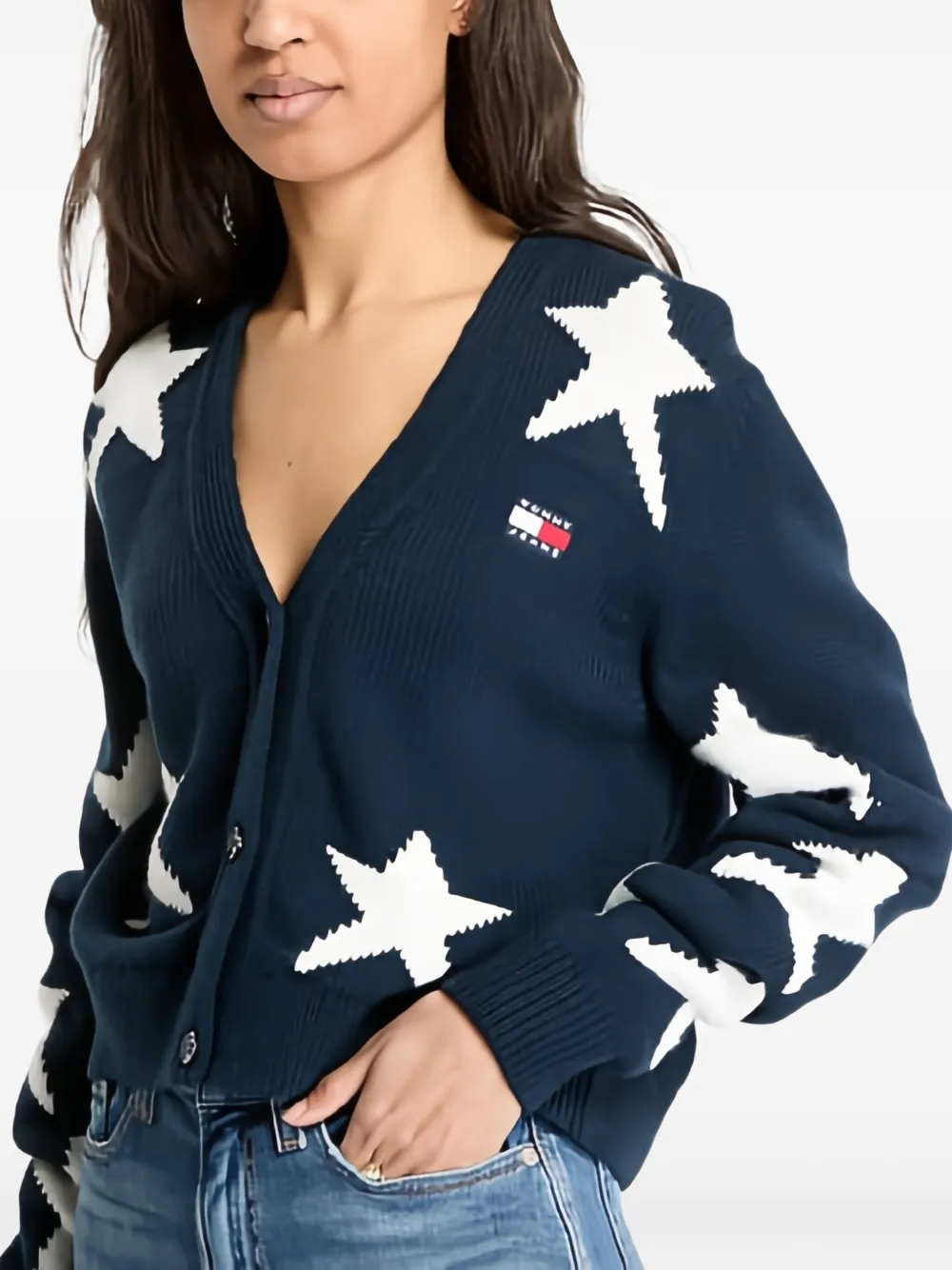 Tommy Jeans Vest met ster Blauw