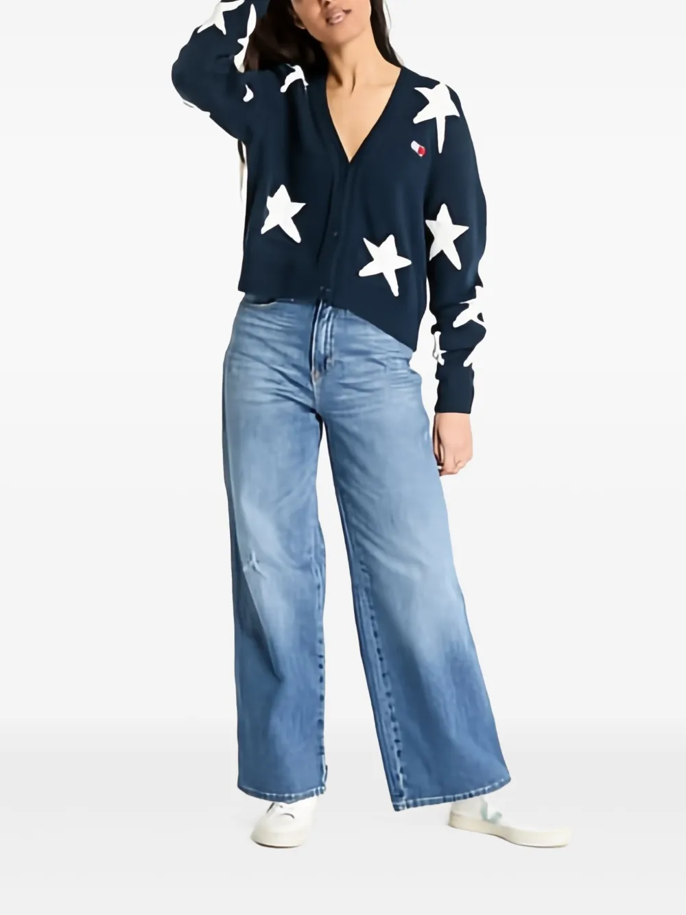 Tommy Jeans Vest met ster Blauw