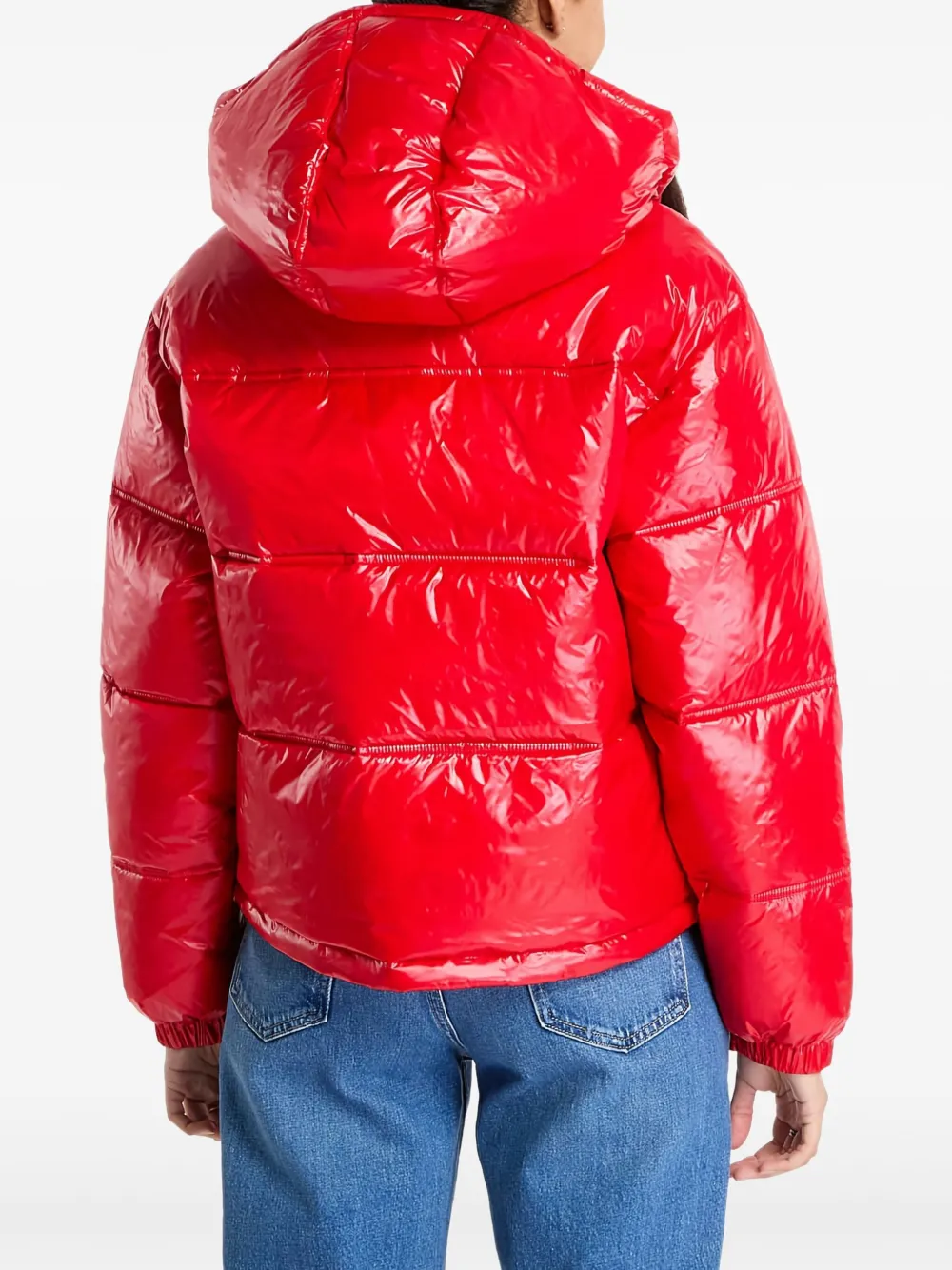Tommy Jeans Glanzend donsjack Rood