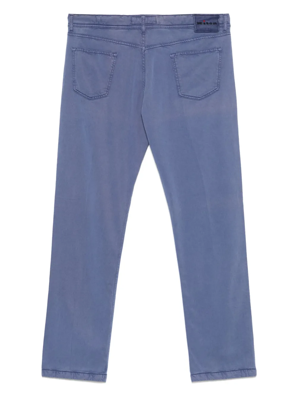 Kiton Broek met logopatch - Blauw