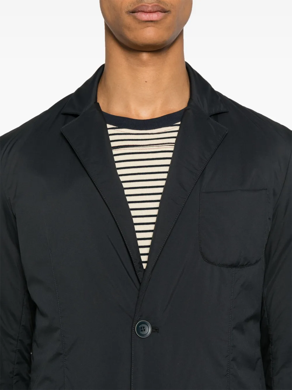 Herno Blazer met enkele rij knopen Blauw