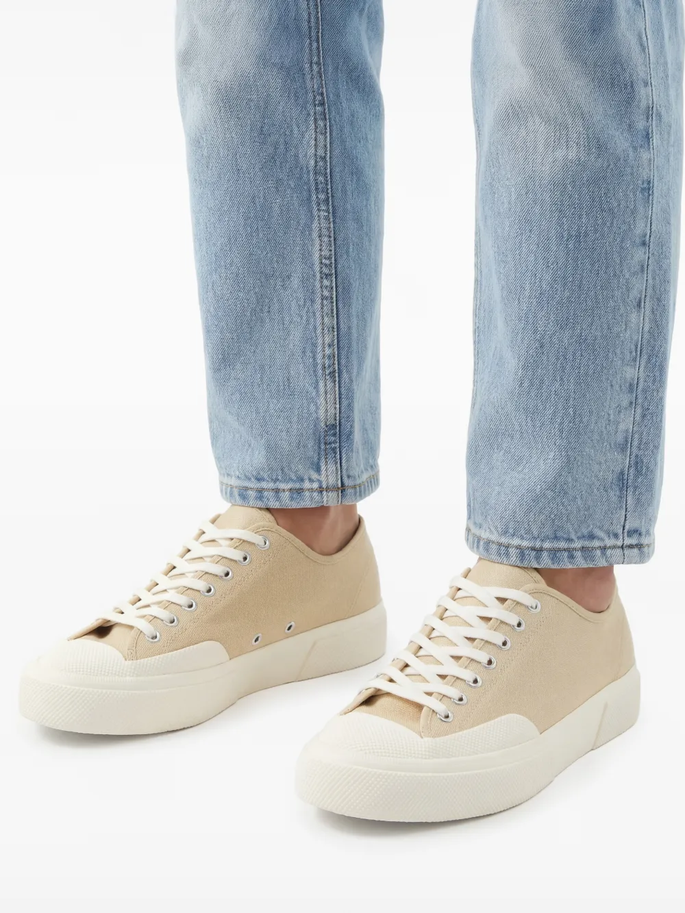 Superga 2750 OG sneakers met visgraatpatroon Beige