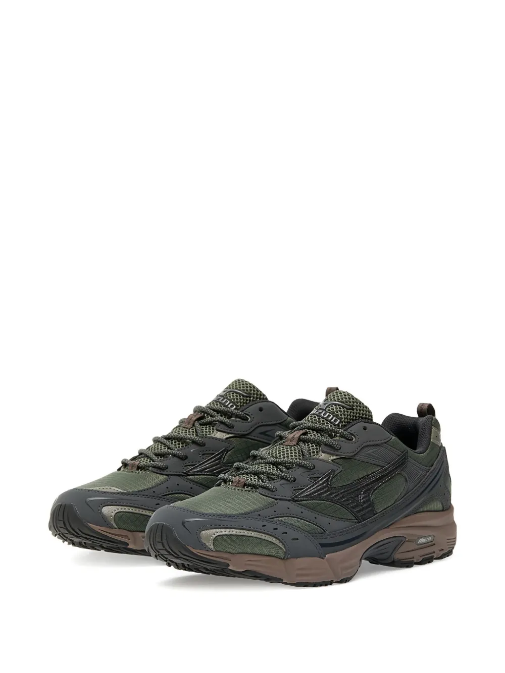 Mizuno Mxr Tech Casual Panelled Sneakers In Green
