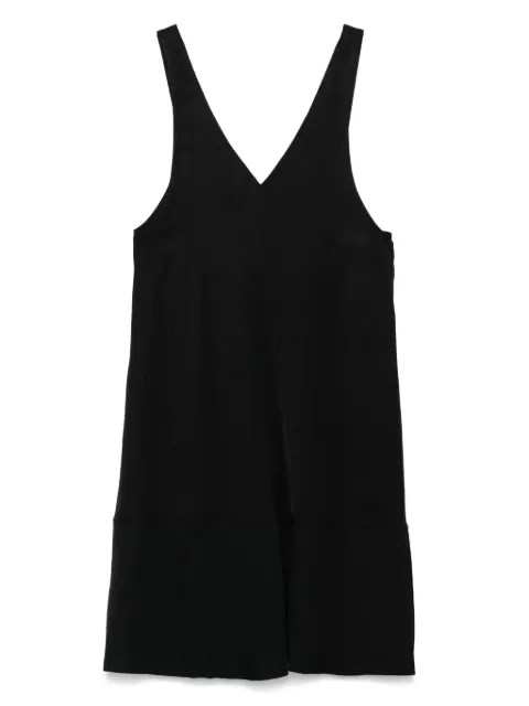 COLOUR 5 POWER slub-texture midi dress