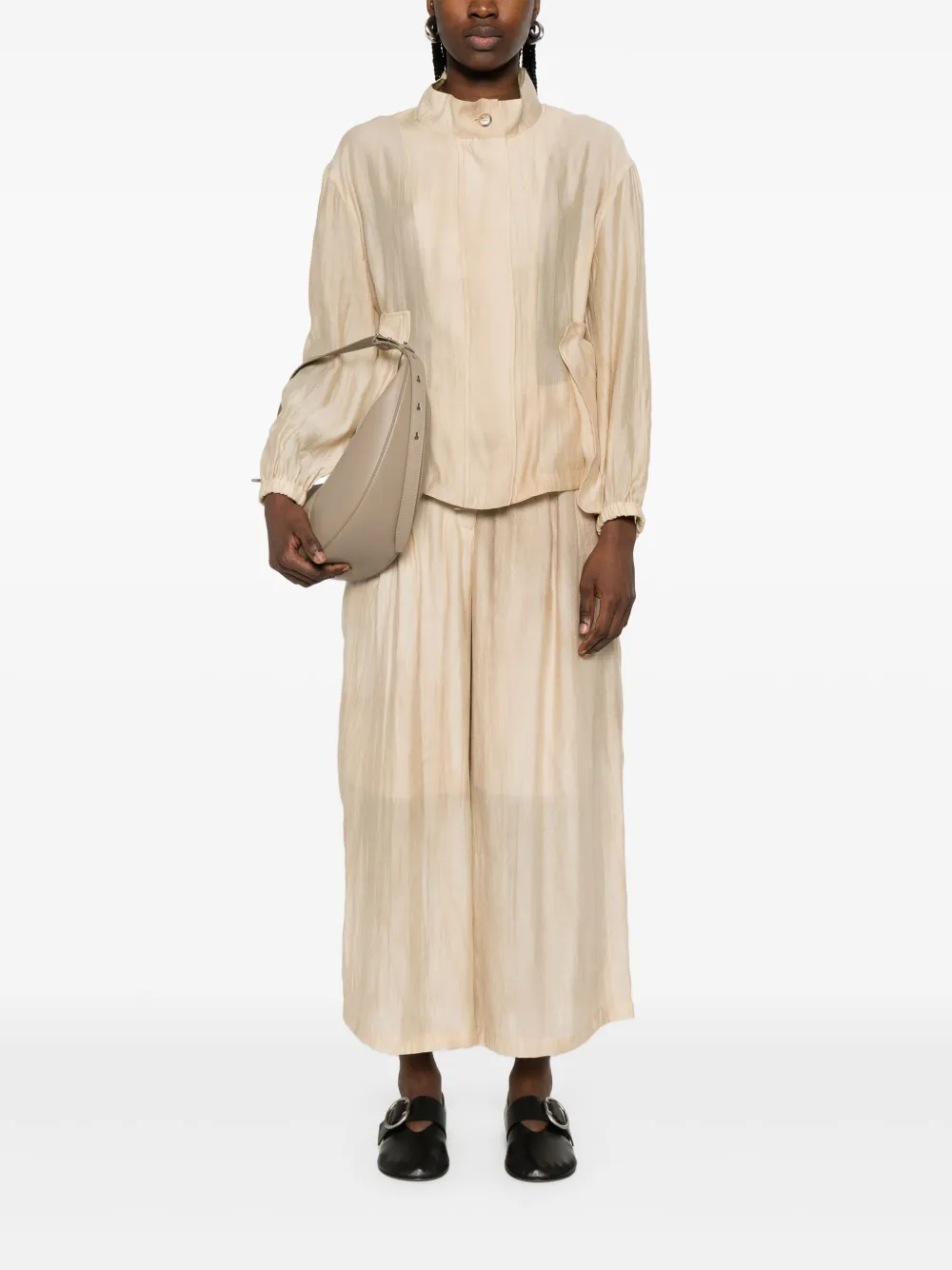 COLOUR 5 POWER Blouse met lange mouwen - Beige