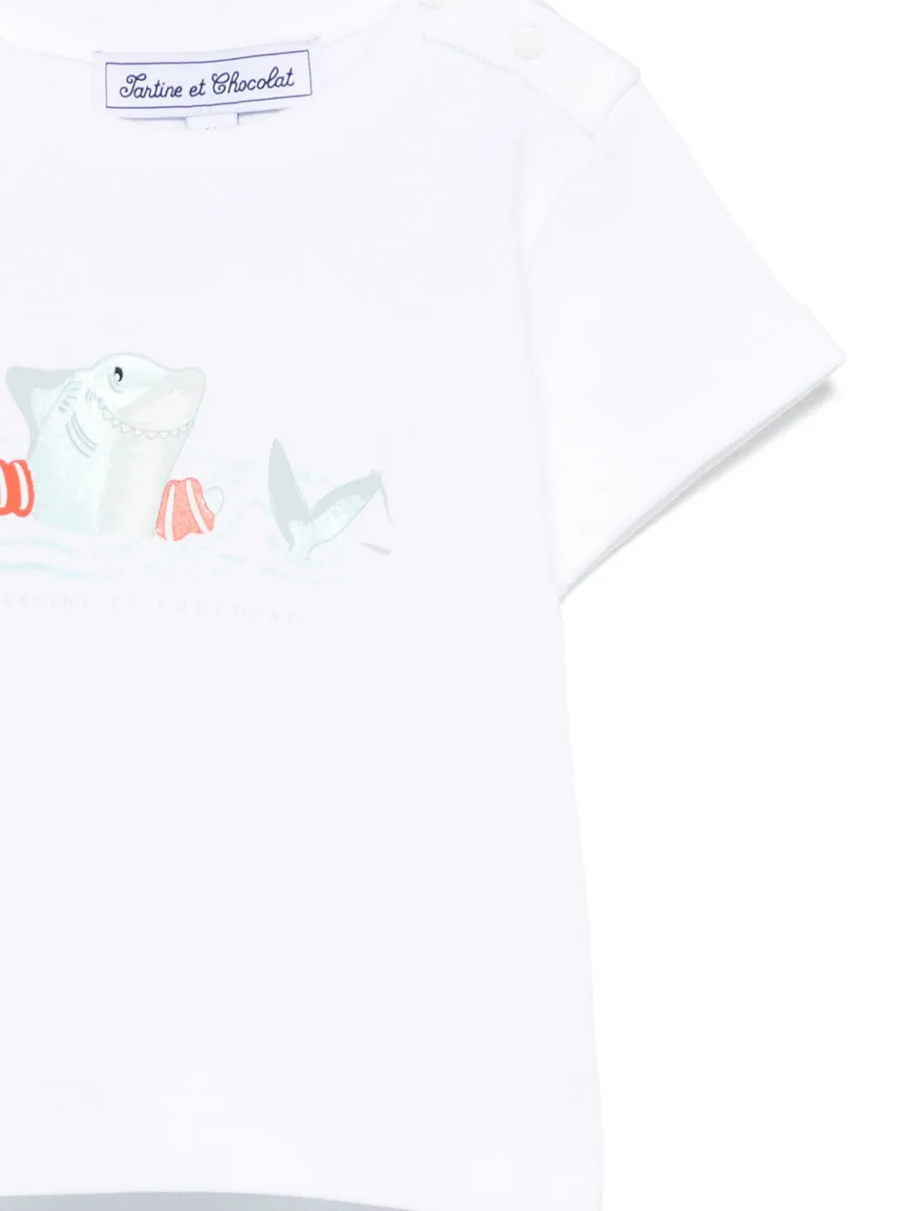 Tartine Et Chocolat L'Ocean T-shirt Wit