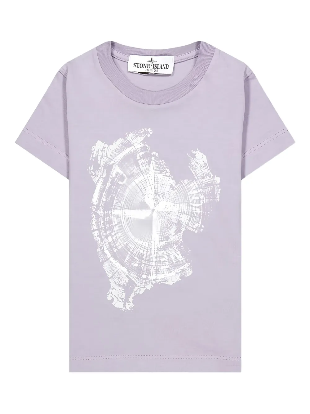 Stone Island Junior printed T-shirt - パープル Stone Island Junior printed T-shirt - パープル