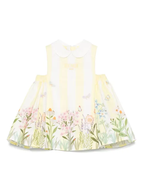 Fendi Kids embroidered-logo dress
