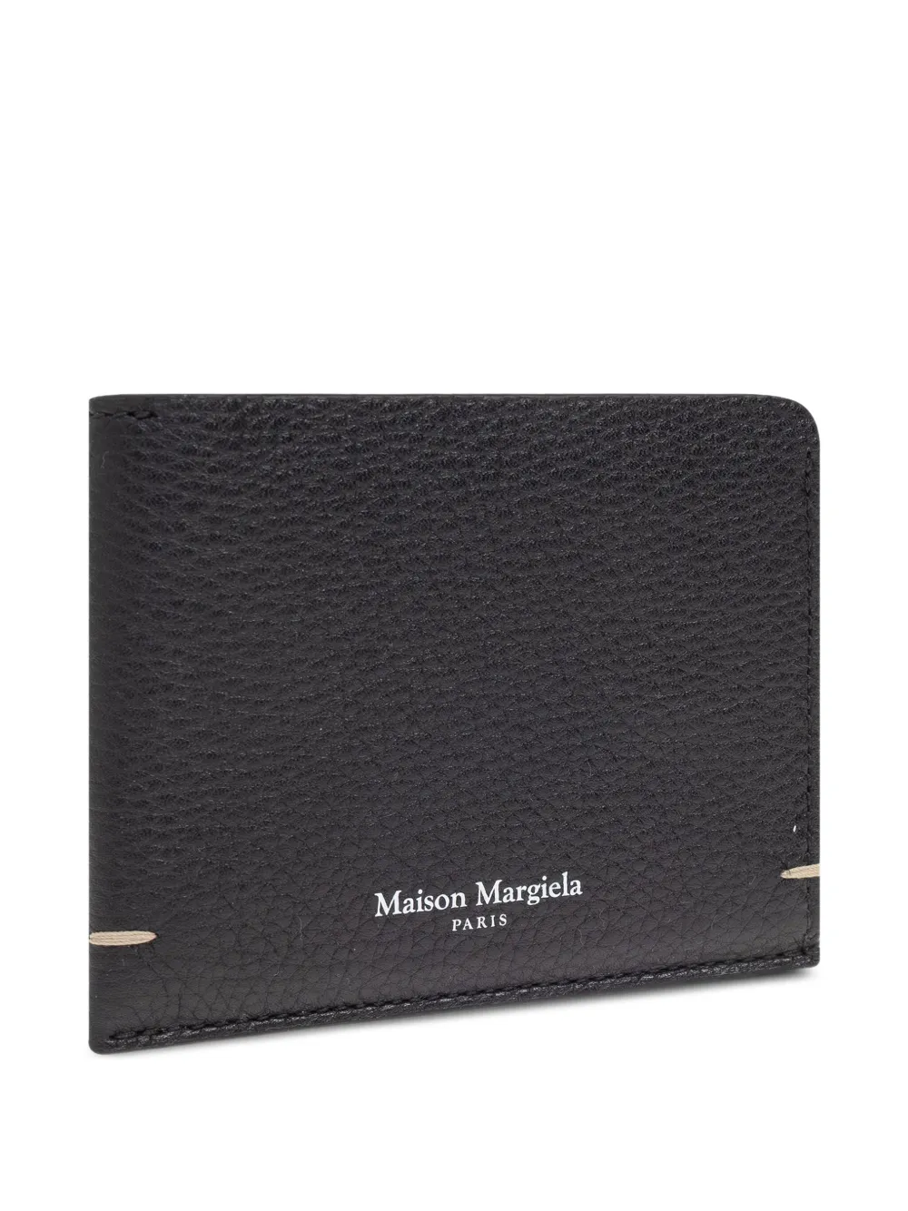 Maison Margiela Pasjeshouder met stiksels en logo Zwart