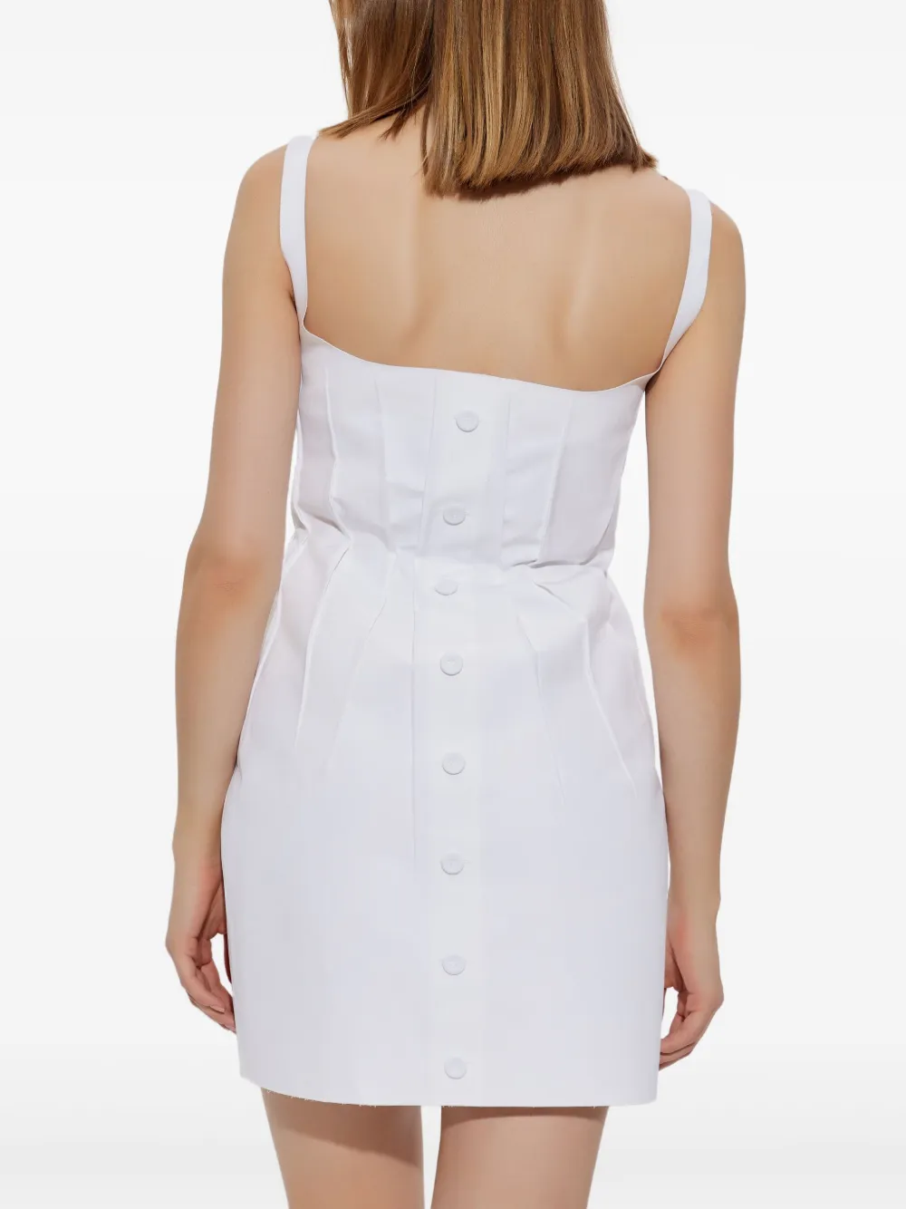 Marni Gesmockte mouwloze jurk Wit
