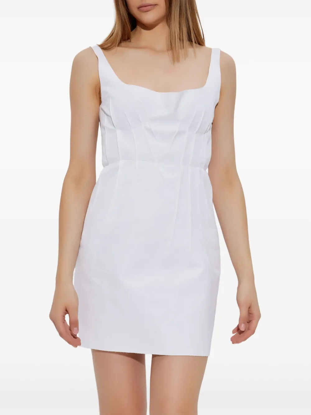 Marni Gesmockte mouwloze jurk Wit
