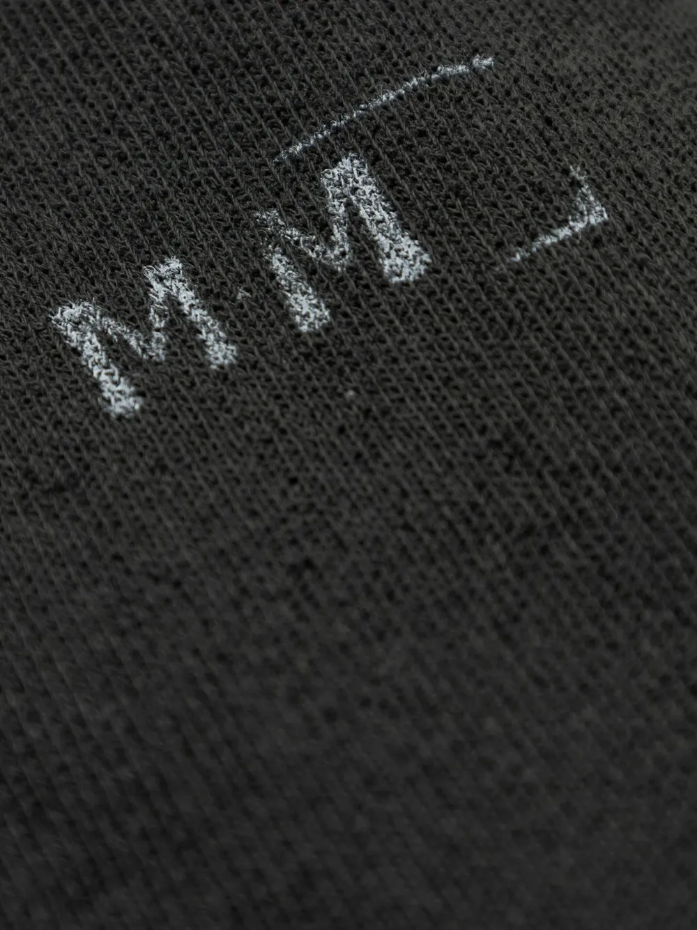 Maison Margiela Katoenen T-shirt met logoprint Zwart