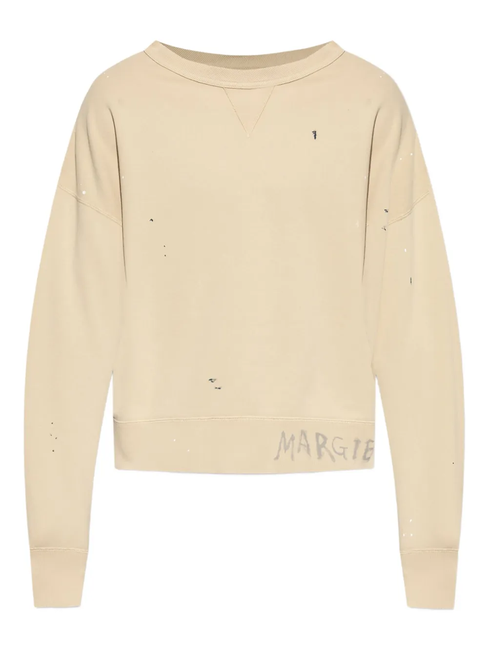Maison Margiela Katoenen sweater Beige