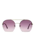 TOM FORD Eyewear geometric-frame sunglasses - Gold