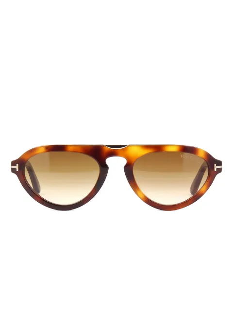 TOM FORD lentes de sol con armazón geométrica